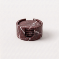 Rosso Levanto - Marble Coaster Set